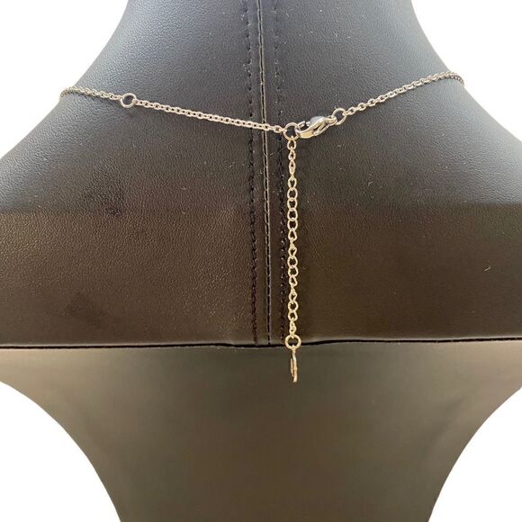 Sand Tree Necklace on Cable Chain. Small & Delicate. - Picture 5 of 7